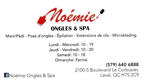 Noémie Ongles & Spa à Laval